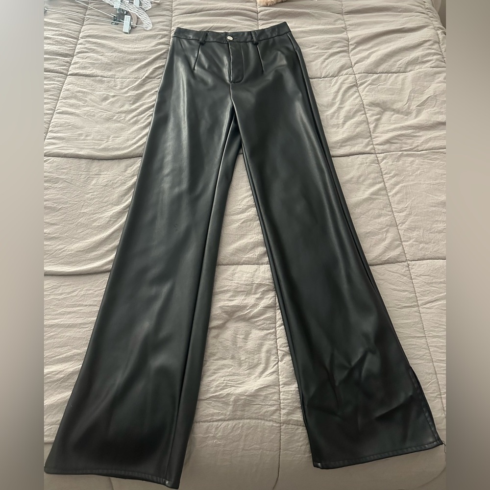 Missguided Black Wide-Leg Pants